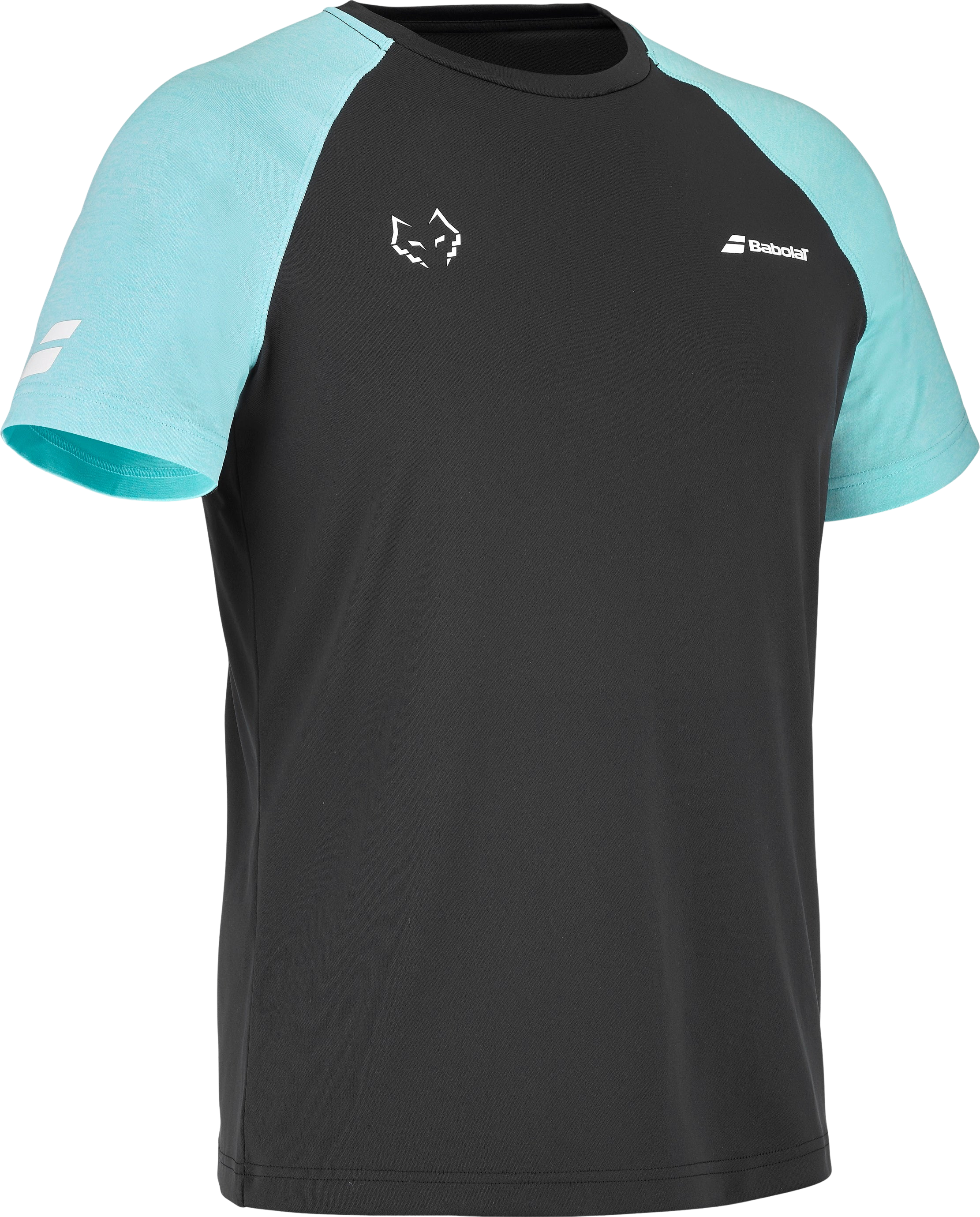 Babolat Crew Neck Tee Juan Lebron Black Light Blue
