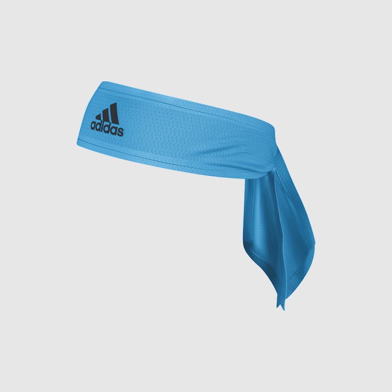 TENNIS AEROREADY TIEBAND | Bright Cyan / Black