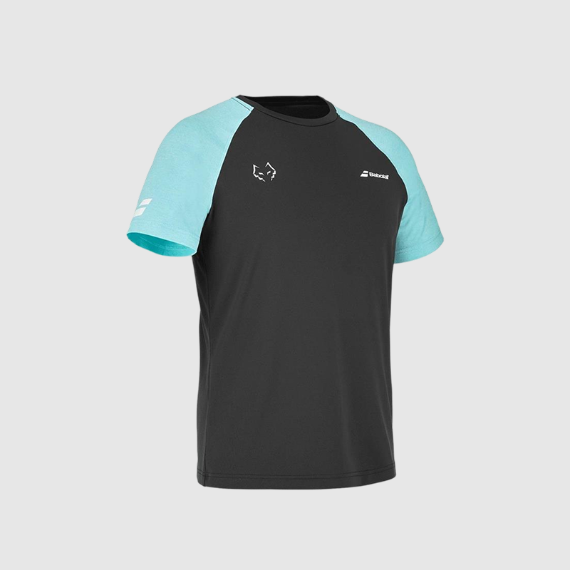 Babolat Crew Neck Tee Juan Lebron Black Light Blue