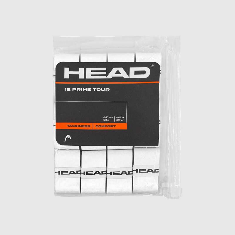 HEAD Overgrip 12 pkt Grep (hvit)
