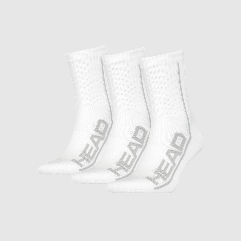 HEAD Padel Socks Perfomance 3 pkt hvit
